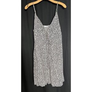 O'NEILL Women's Surf Beach Dress Adjustable Straps Babydoll Lace up Size L.